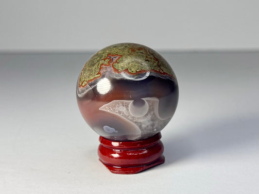 Mozambique Pink Agate Sphere - A