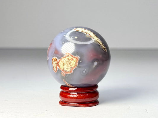 Mozambique Pink Agate Sphere - D