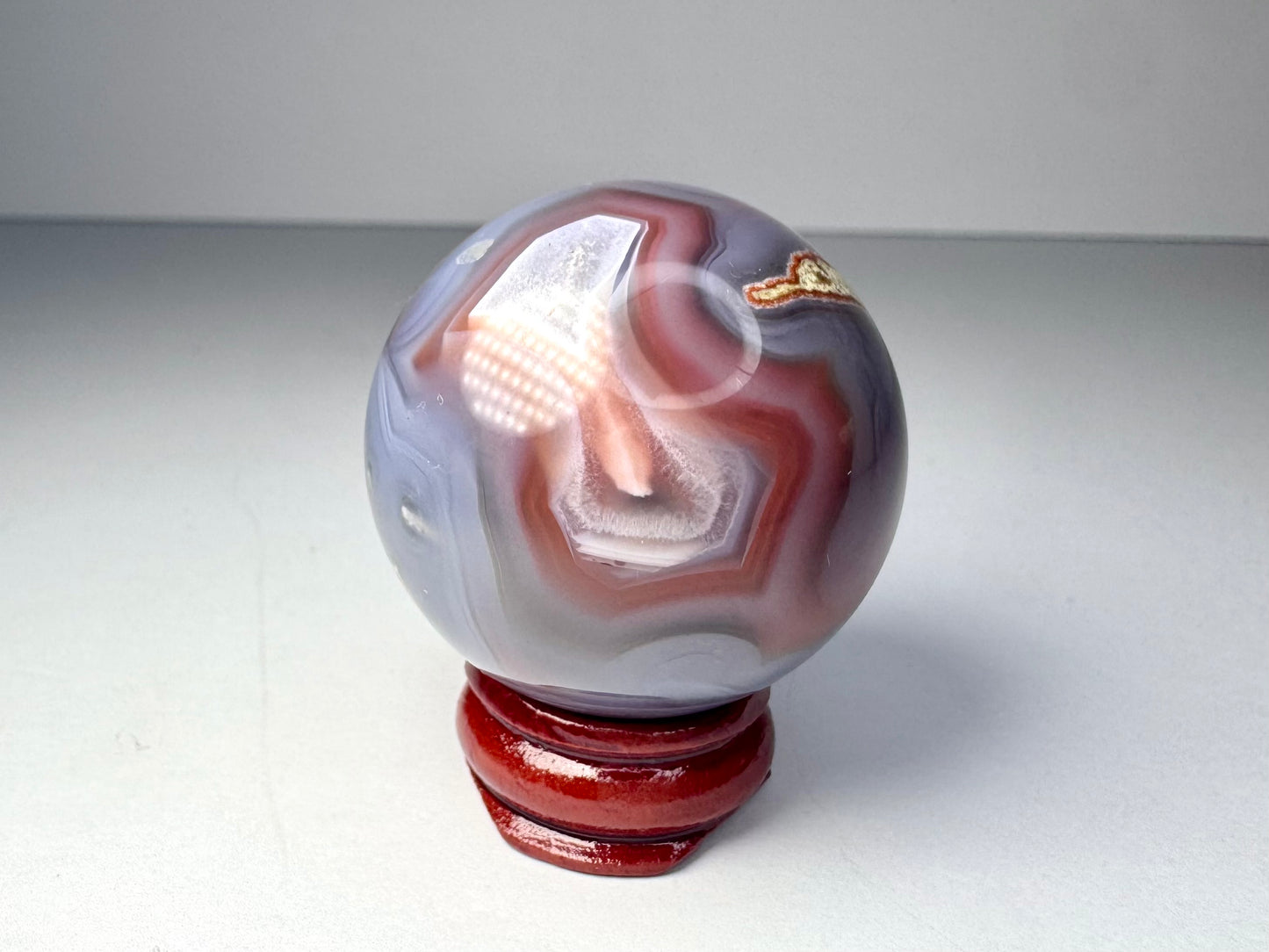 Mozambique Pink Agate Sphere - D