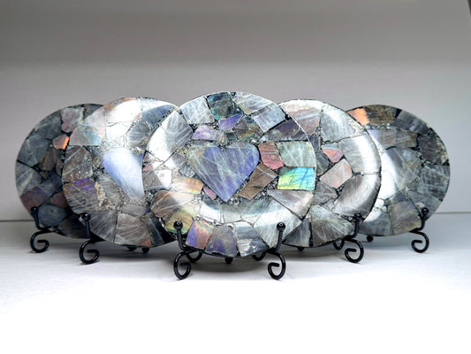 Mosaic Labradorite Display Piece