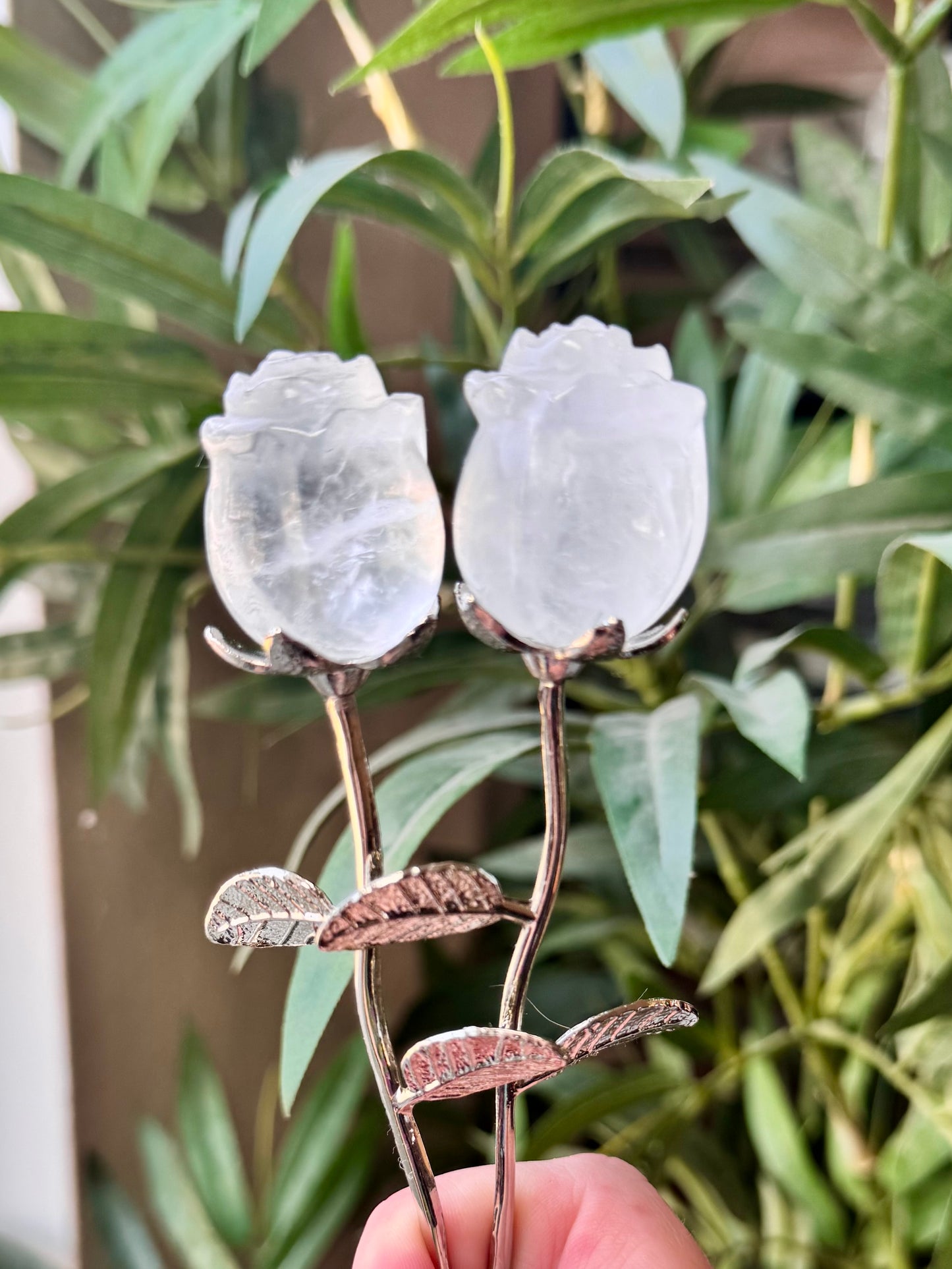 Crystal Rose on Stem