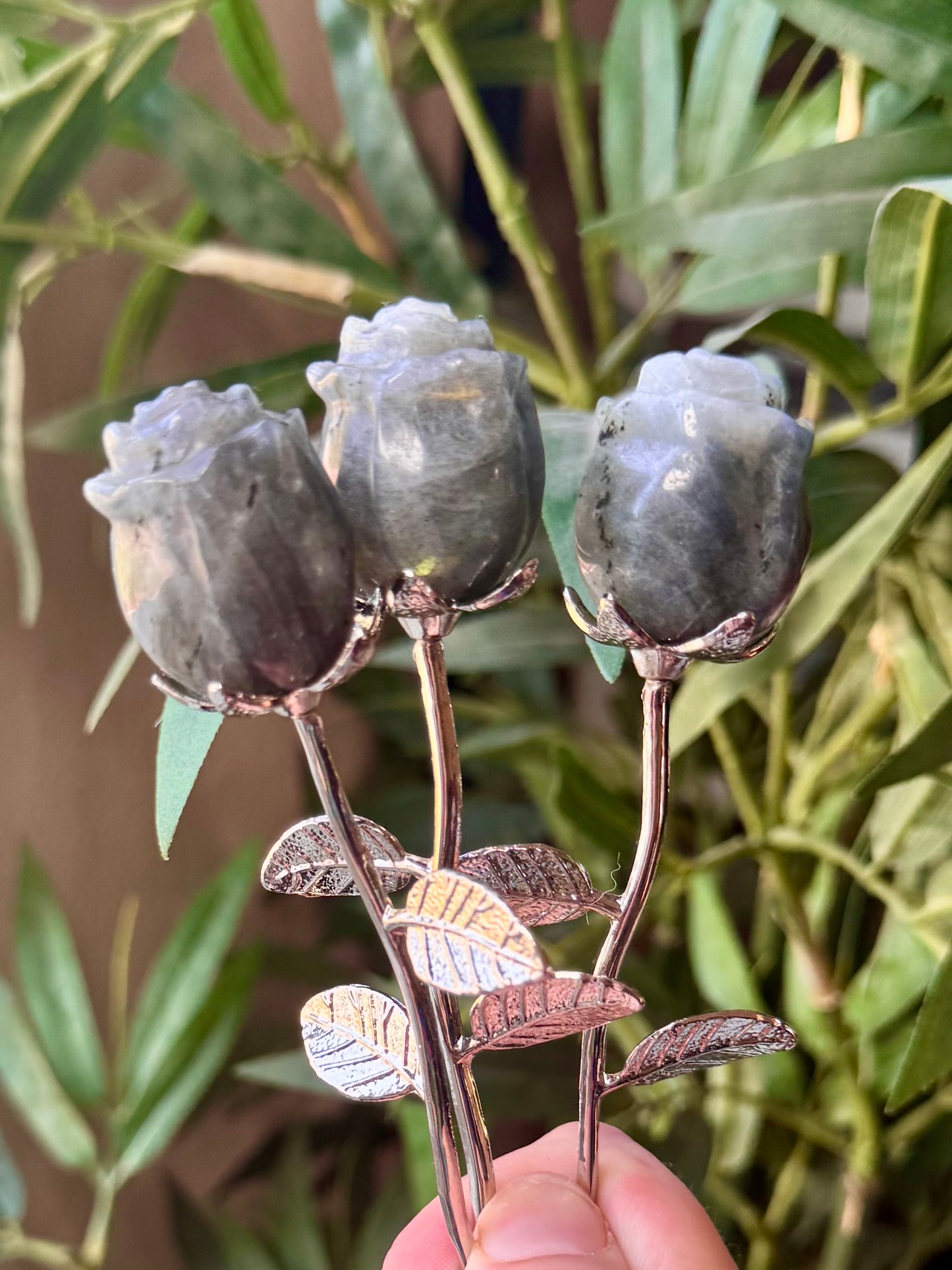 Crystal Rose on Stem