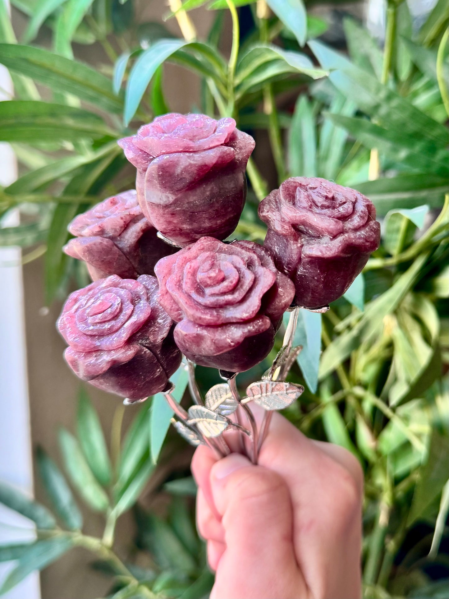 Crystal Rose on Stem