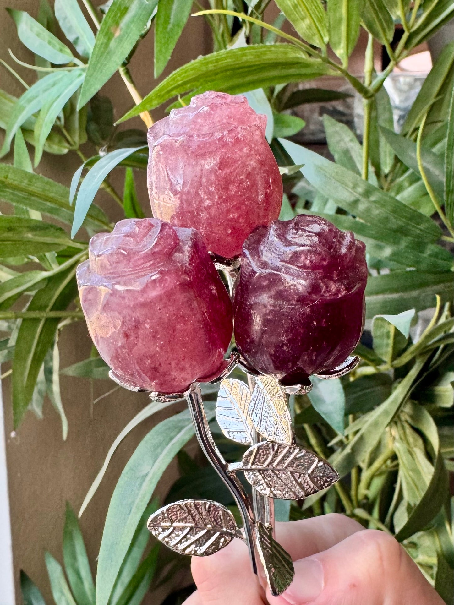 Crystal Rose on Stem