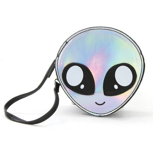 Silver Holographic Extraterrestrial Wristlet