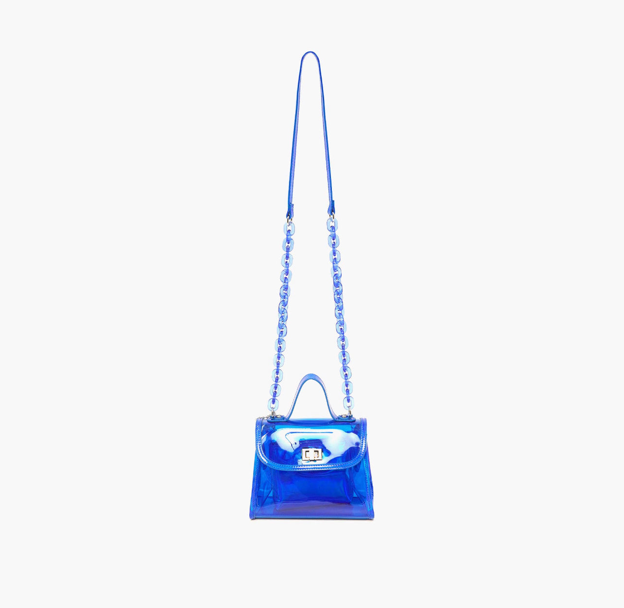 Blue Clear Mini Racer Crossbody Bag Set