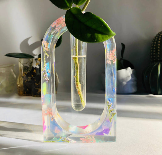 Clear Iridescent Propagation Station