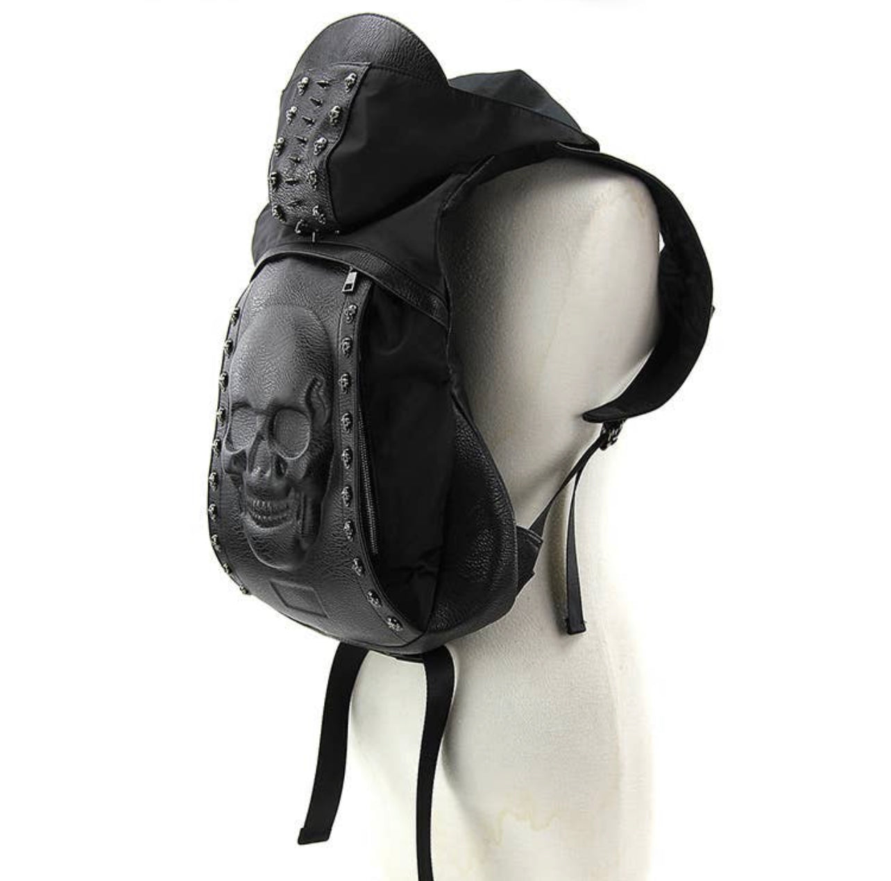 3-D Skeleton Backpack With Attached Hoodie