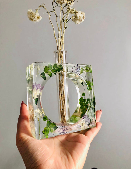 Clear Floral Square Propagation Station