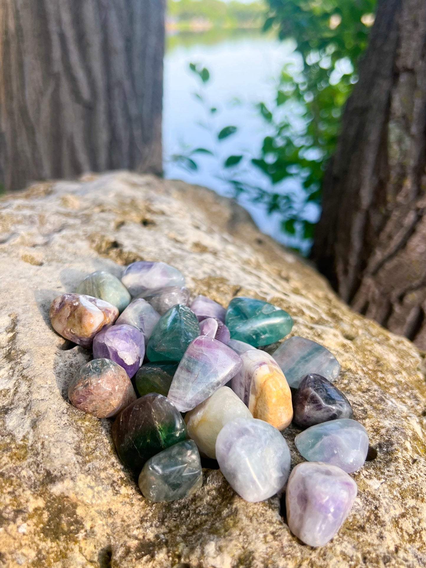 Rainbow Fluorite Tumble