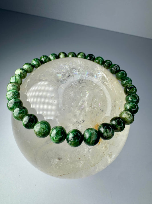 Emerald Green Mica Bracelet