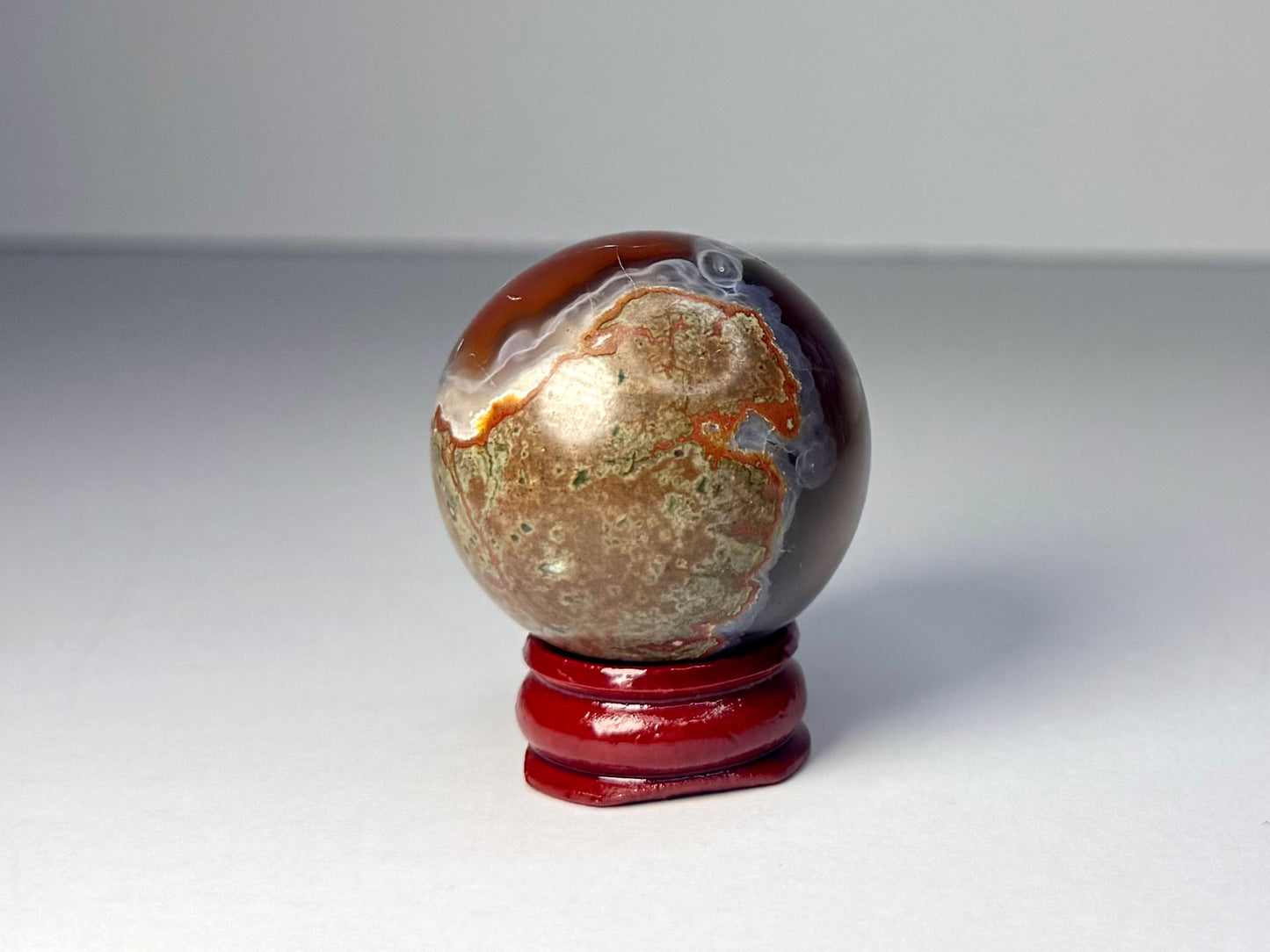 Mozambique Pink Agate Sphere - A