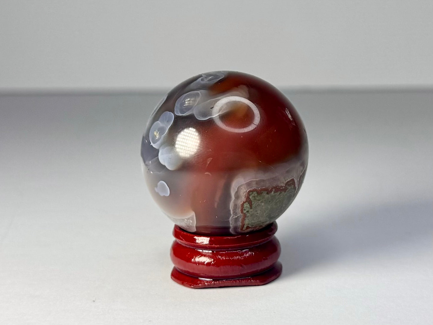 Mozambique Pink Agate Sphere - A