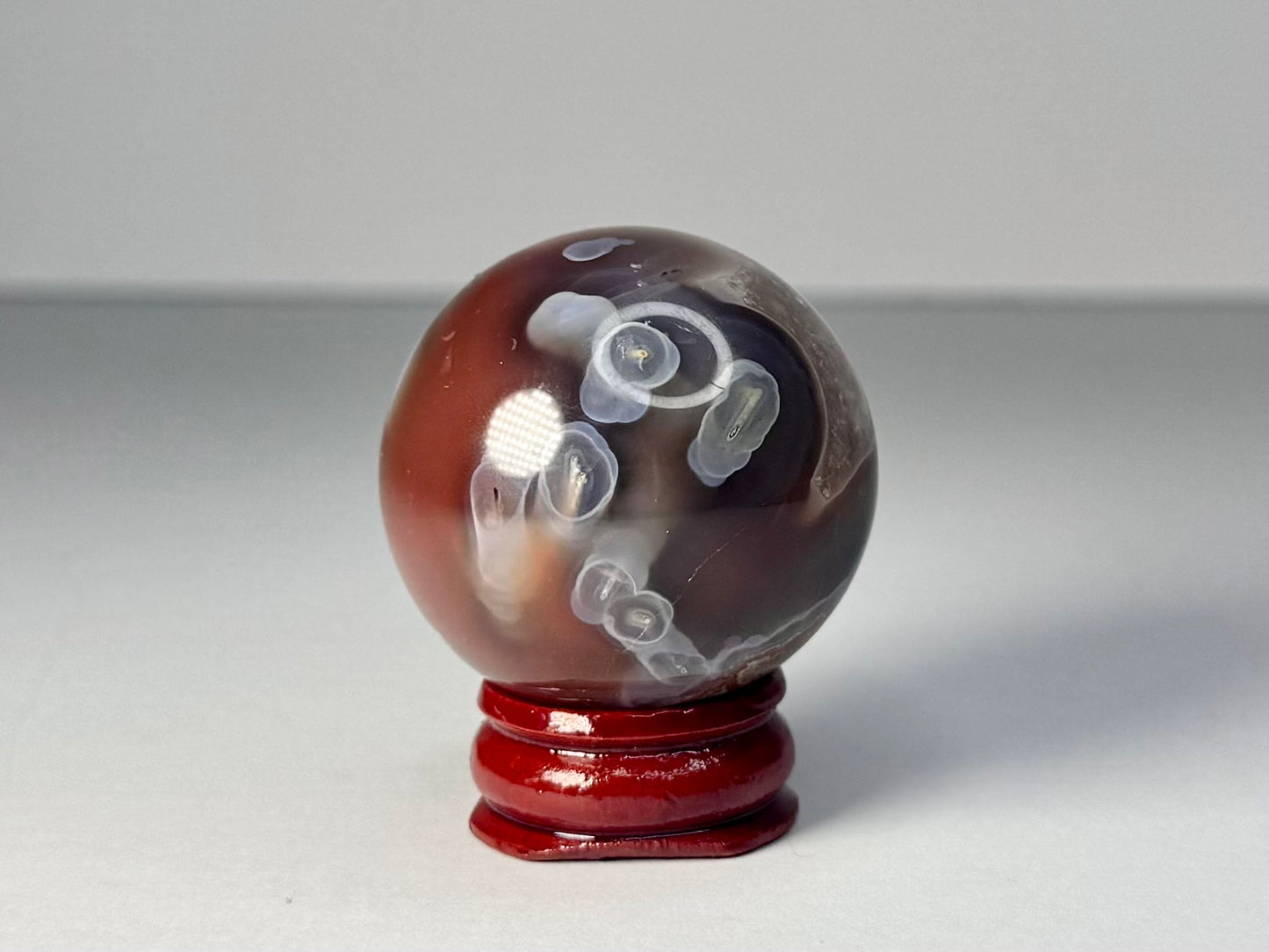 Mozambique Pink Agate Sphere - A