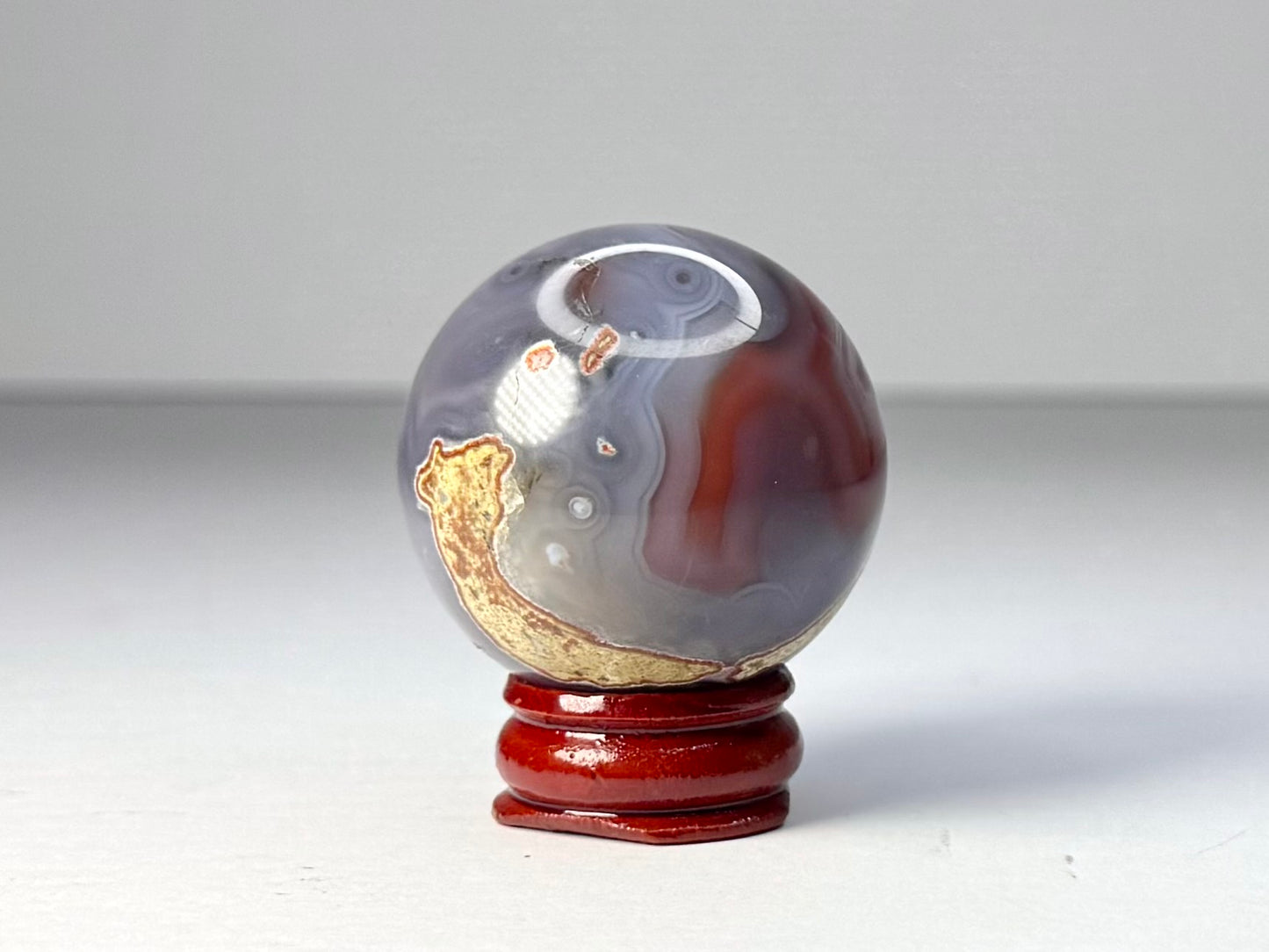 Mozambique Pink Agate Sphere - D