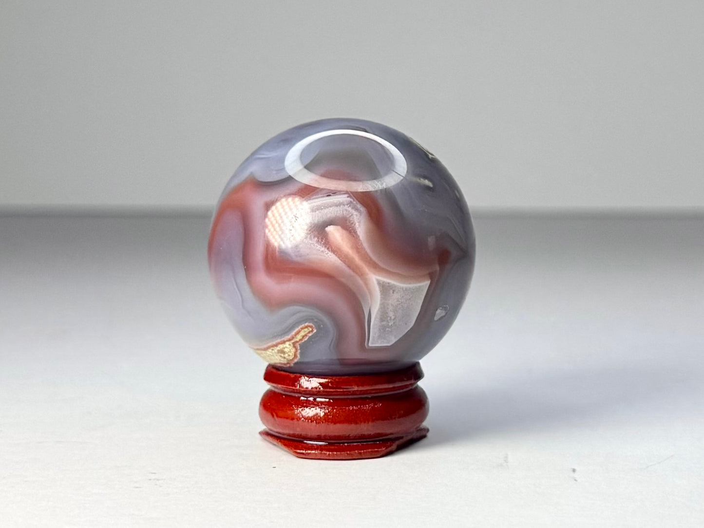 Mozambique Pink Agate Sphere - D