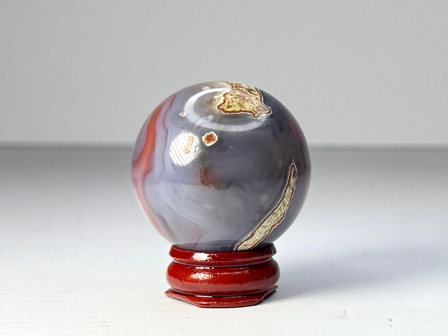 Mozambique Pink Agate Sphere - D