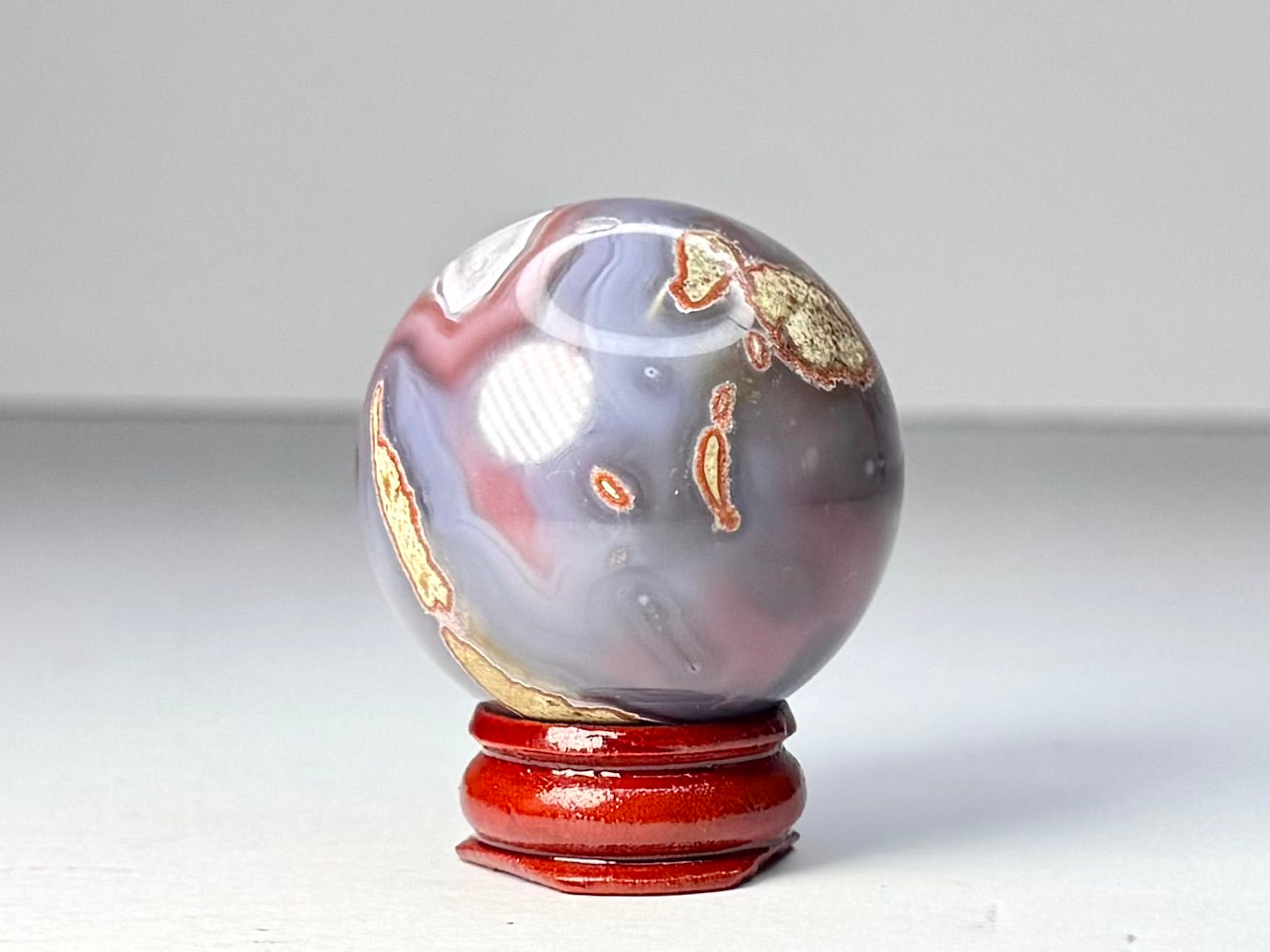 Mozambique Pink Agate Sphere - D