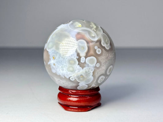 Mozambique Pink Agate Sphere - E