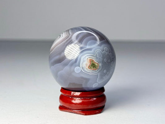 Mozambique Pink Agate Sphere - H