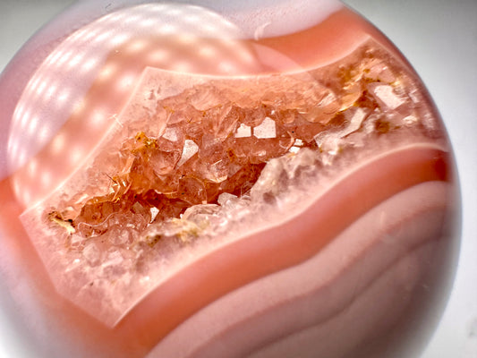 Mozambique Pink Agate Sphere - J