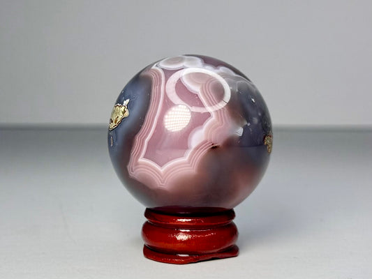 Mozambique Pink Agate Sphere - K