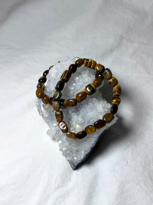 Tigers Eye Chip Bracelet