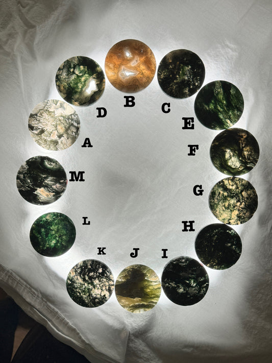 Moss Agate Poker Chips