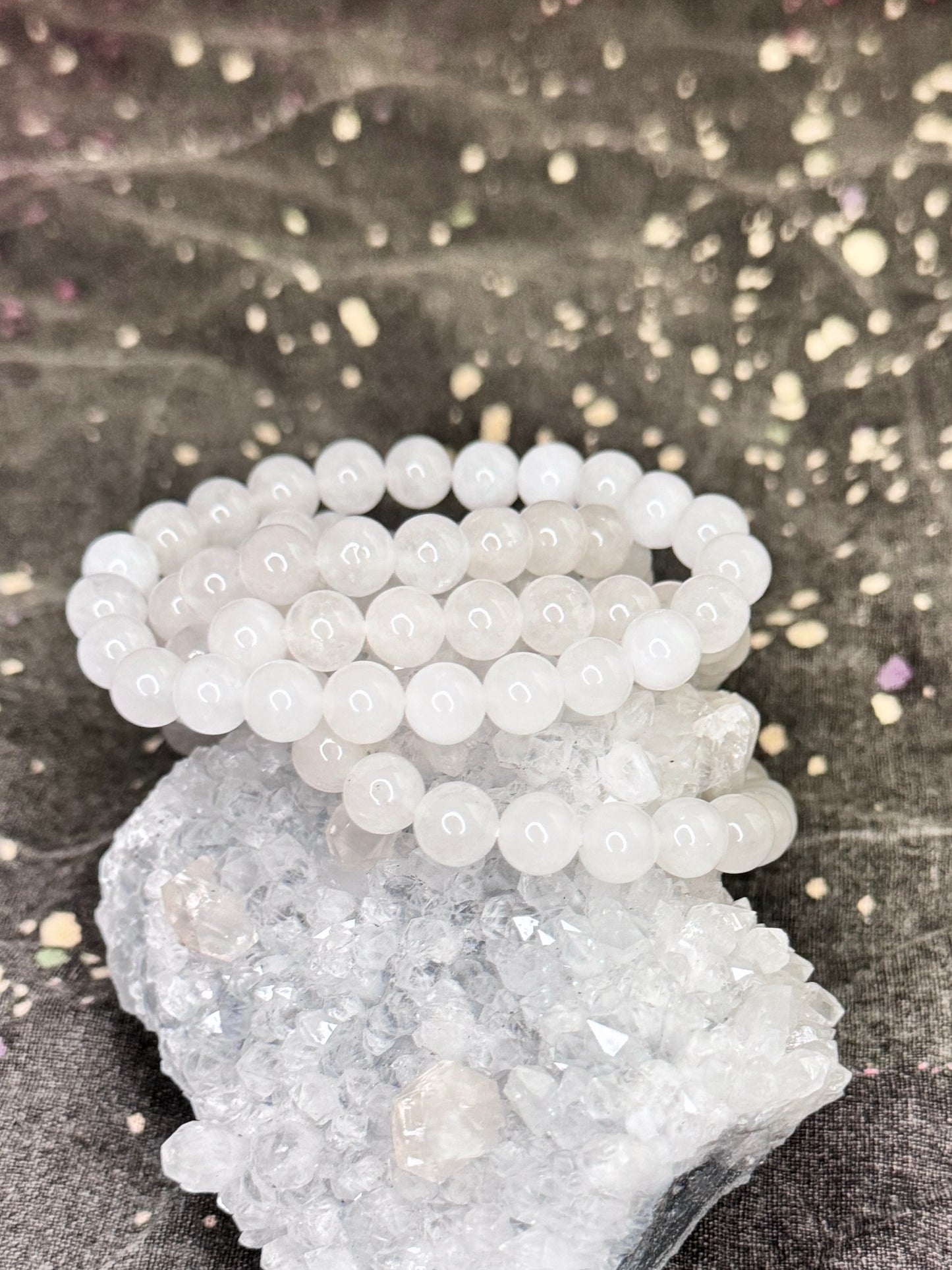 Milky Clear Quartz Bracelet