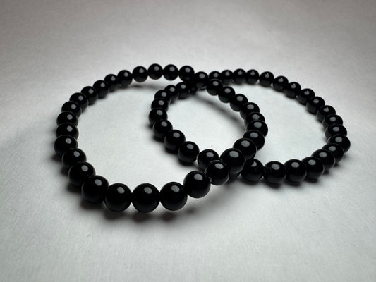 6mm Black Obsidian Bracelet