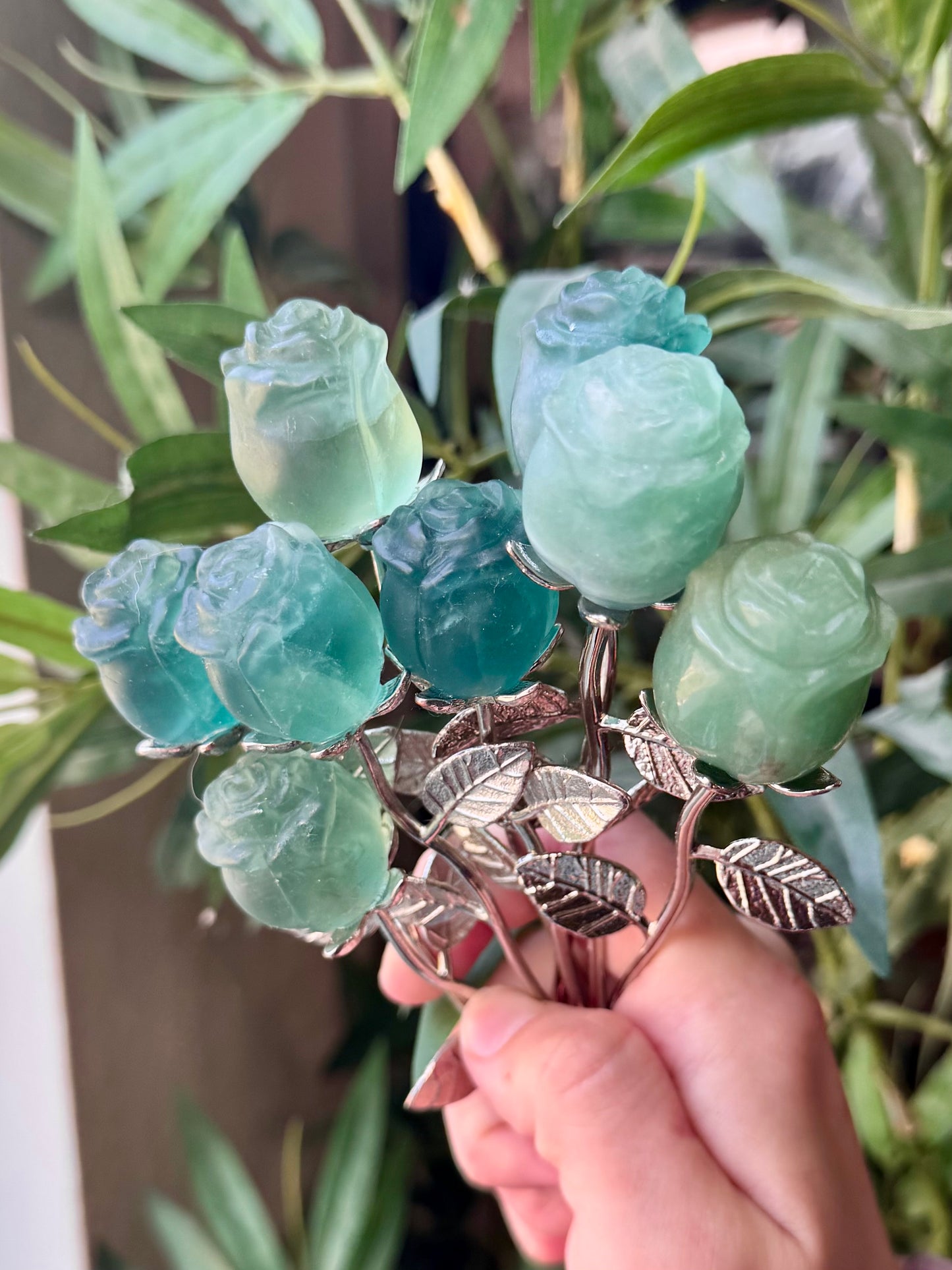 Crystal Rose on Stem