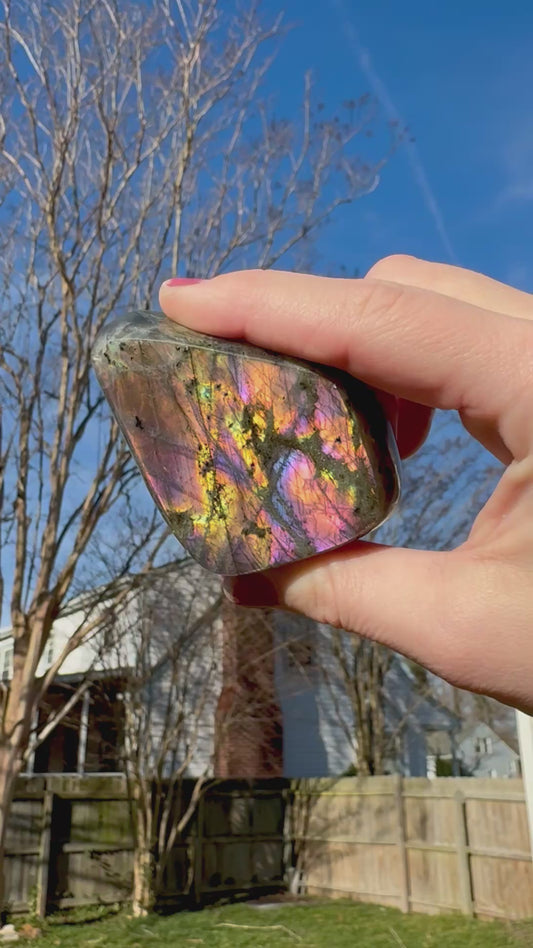 Sunset Flash Labradorite Freeform - C