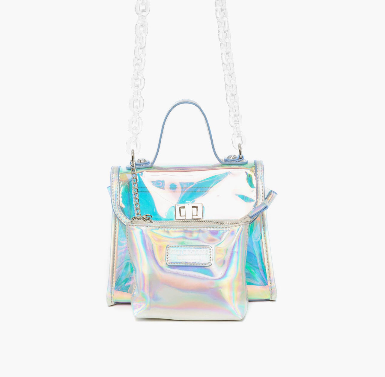 Holographic Mini Racer Crossbody Bag Set