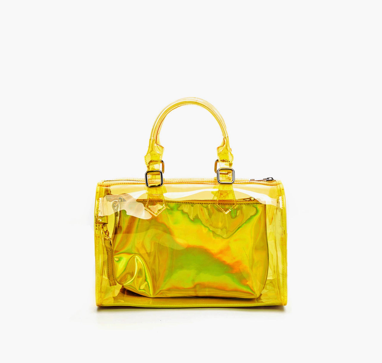 Yellow Holographic Satchel