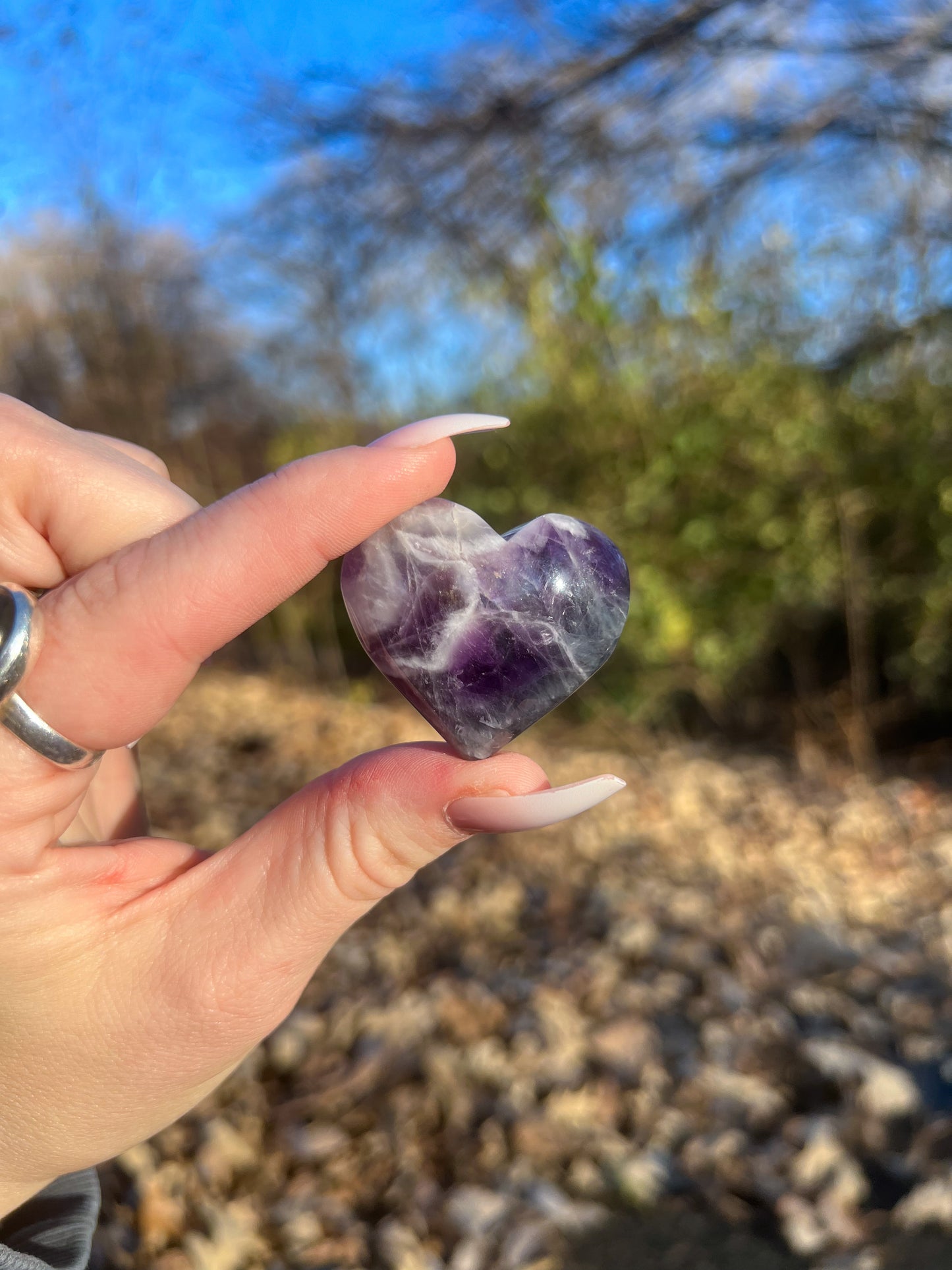 Dream Amethyst Heart