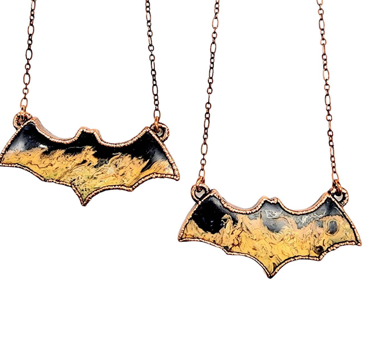 Fossilized Palm Root Bat Necklace