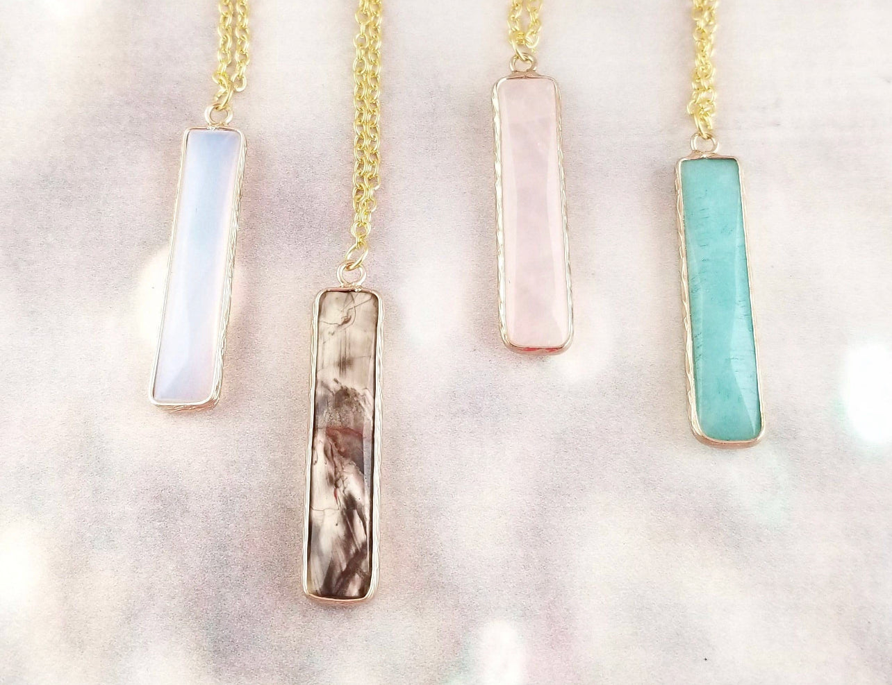 Crystal Bar Necklace