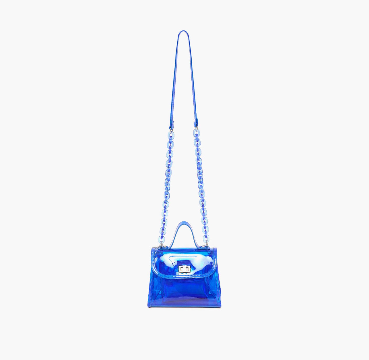 Clear discount blue purse