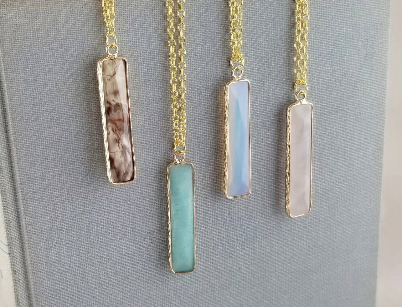 Crystal Bar Necklace