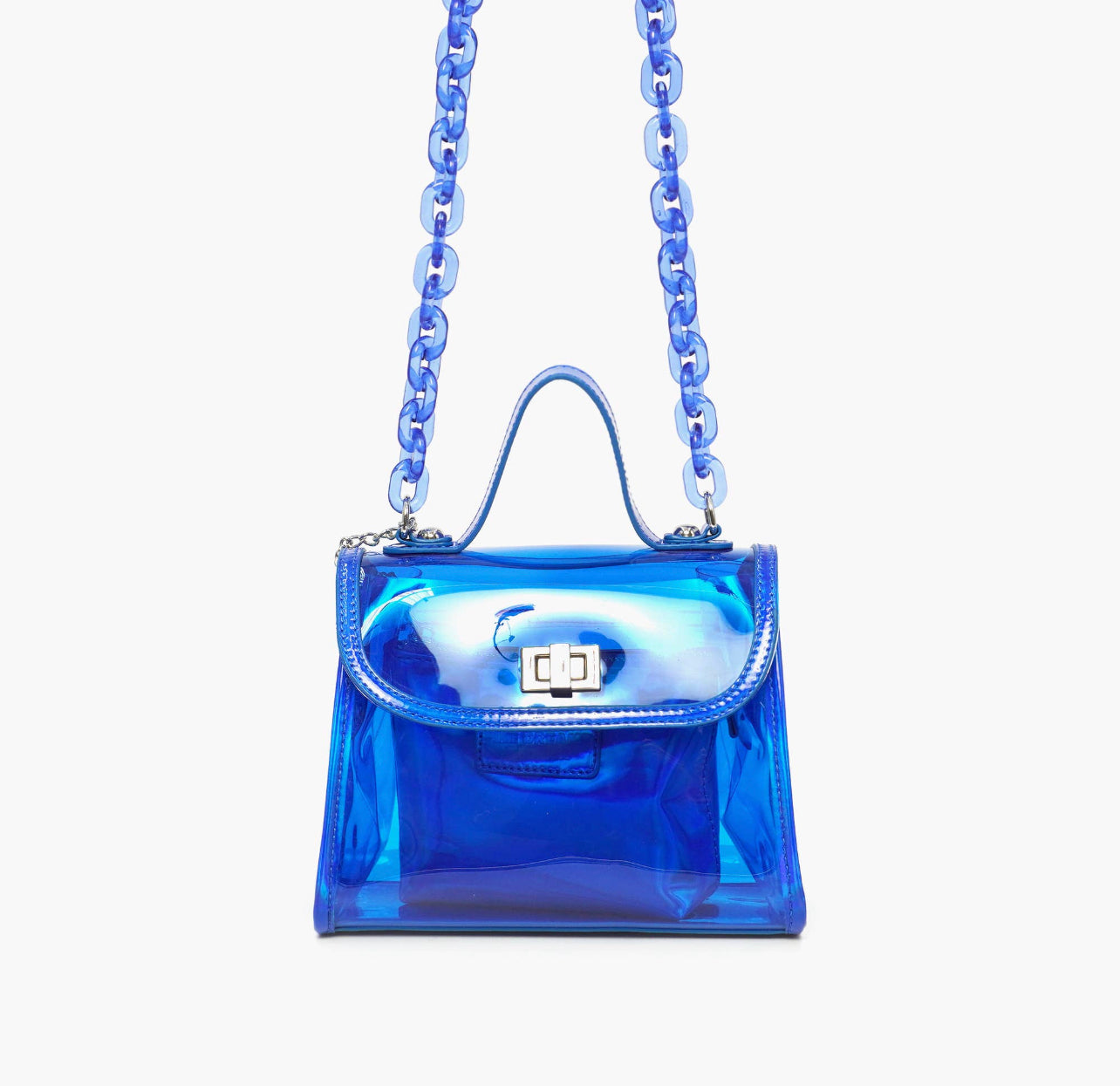 Blue Clear Mini Racer Crossbody Bag Set