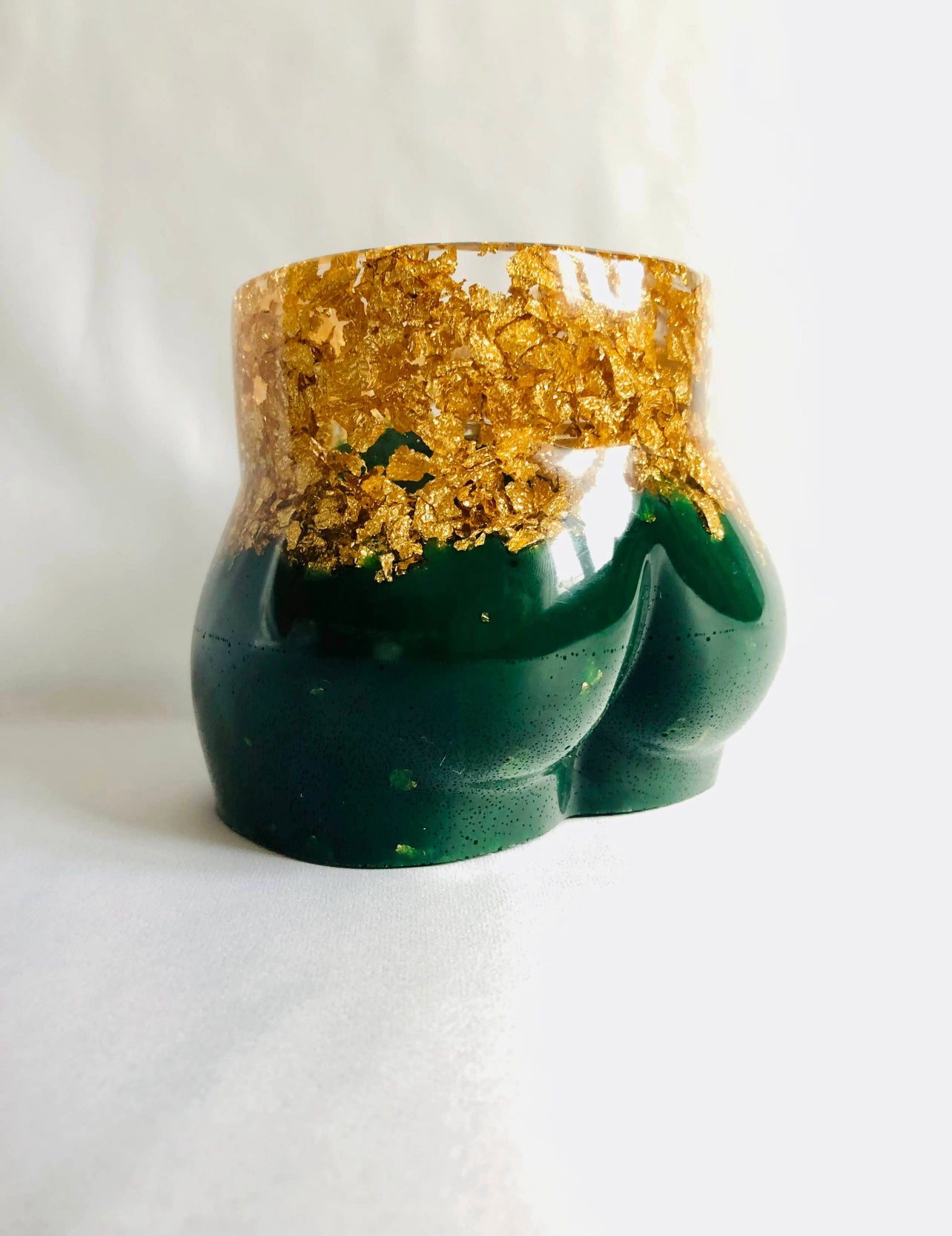 Emerald & Gold Foil Booty Planter