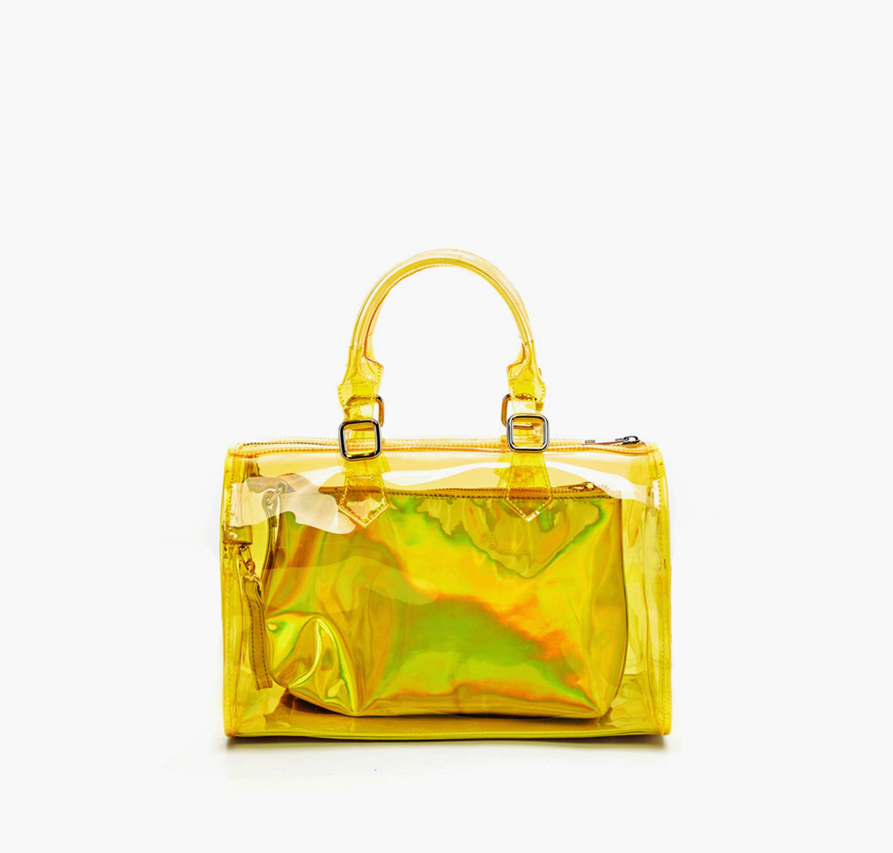 Yellow Holographic Satchel