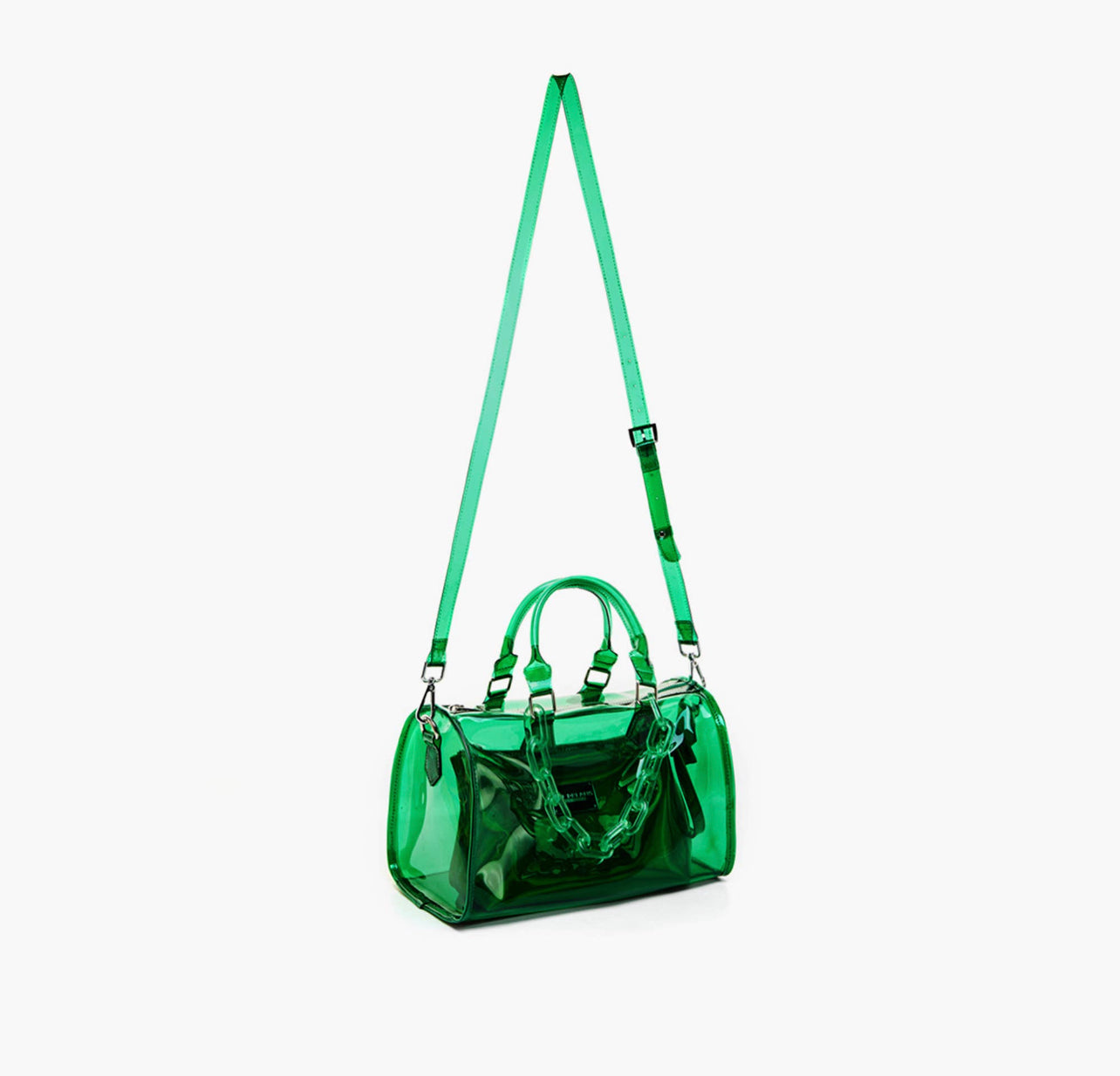 Green Clear Satchel